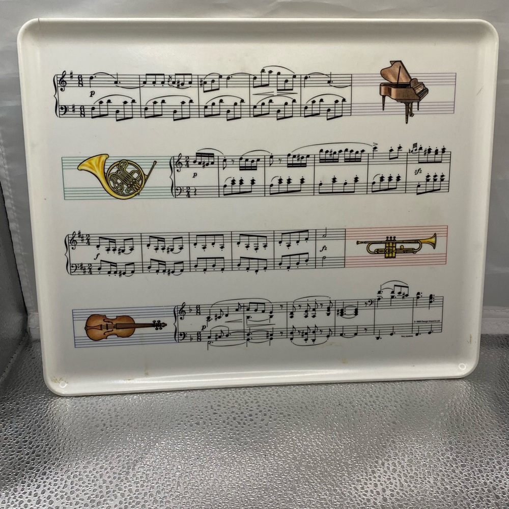 Vintage Sheet Music Tray:Sheet Music -By Paul Giannini:Made In Italy